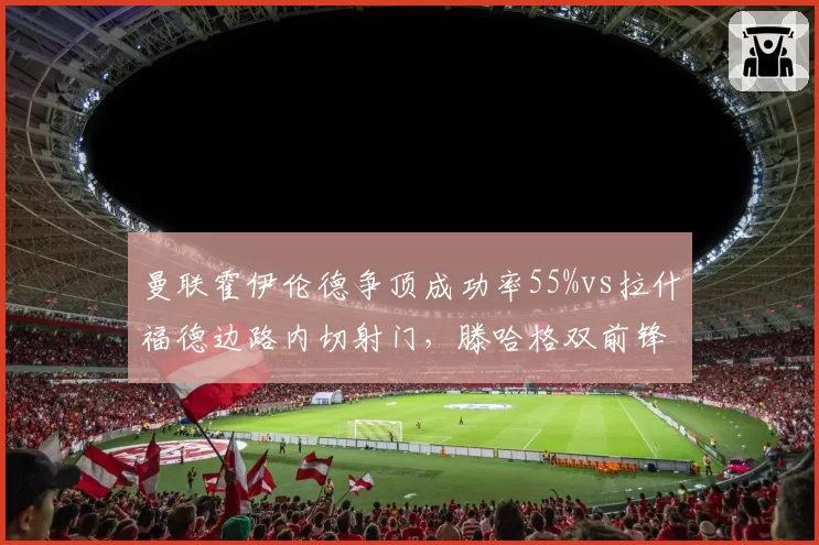曼联霍伊伦德争顶成功率55%vs拉什福德边路内切射门，滕哈格双前锋战术兼容
